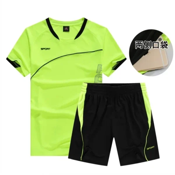 Men’s Running Set | Breathable & Quick-Dry Fitness Shirt & Shorts - Image 2