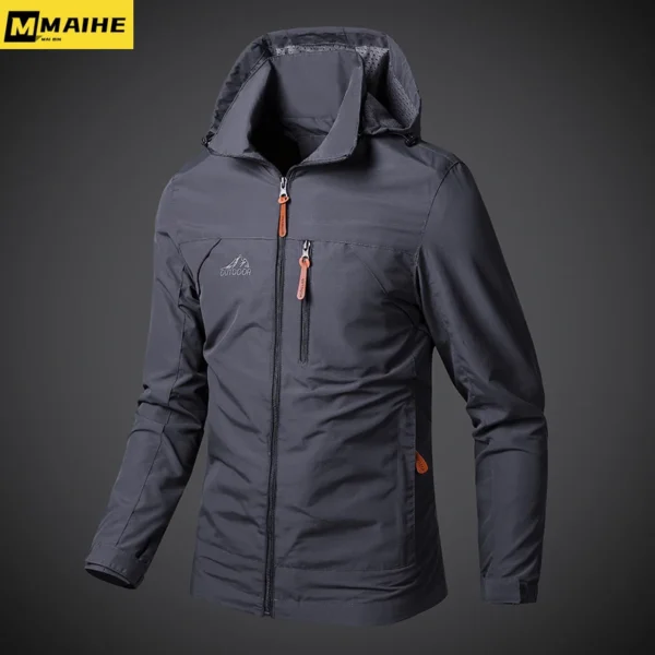 Tactical Waterproof Hooded Windbreaker | Men’s Military Jacket - Image 4