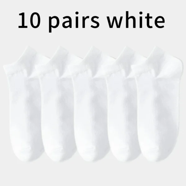 Cotton Crew Socks Set | 10 Pairs, 5 Pairs, or 3 Pairs | 100% Cotton - Image 8