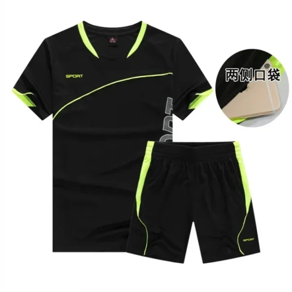 Men’s Running Set | Breathable & Quick-Dry Fitness Shirt & Shorts - Image 10