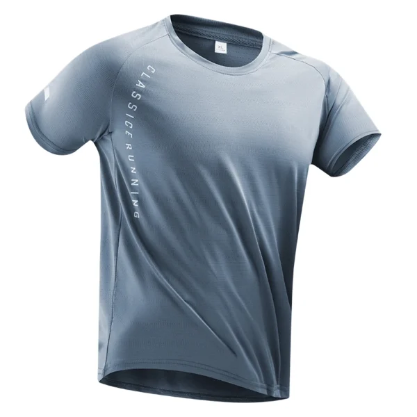 Reflective Ice Silk Men’s Running Shirt | Lightweight & Breathable Quick-Dry for Summer Fitness