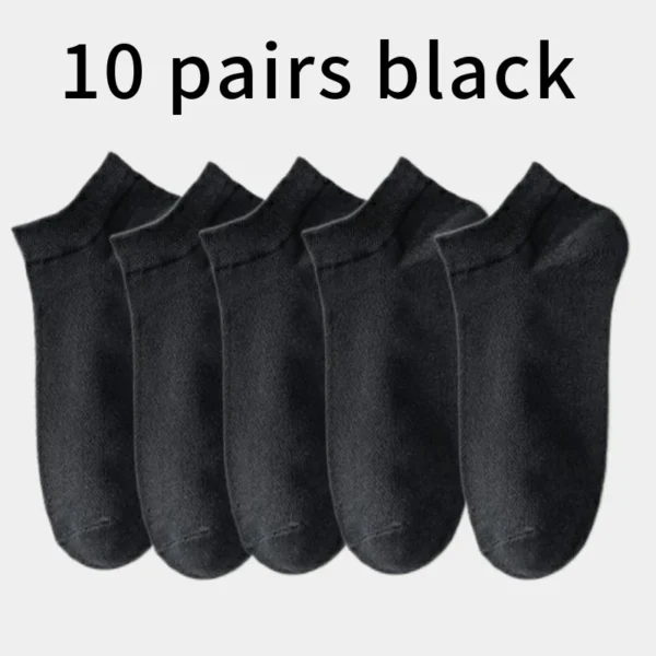 Cotton Crew Socks Set | 10 Pairs, 5 Pairs, or 3 Pairs | 100% Cotton - Image 10