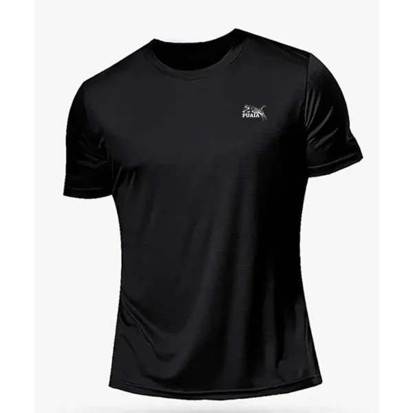 Breathable Summer Men’s T-Shirt | Polyester Round Neck Casual Wear