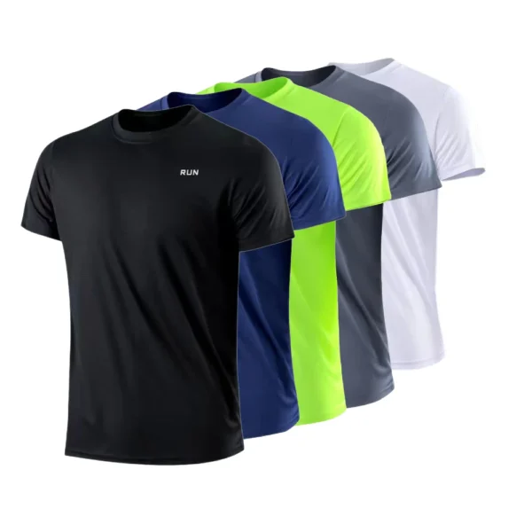 Quick-Dry Men’s T-Shirt | Moisture-Wicking, Breathable, Polyester, for Gym & Running