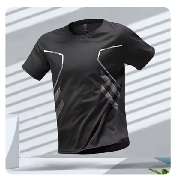 Quick-Dry Men’s Breathable T-Shirt | Lightweight, Moisture-Wicking, Round Neck - Image 6