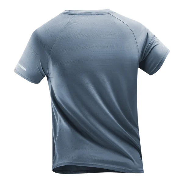 Reflective Ice Silk Men’s Running Shirt | Lightweight & Breathable Quick-Dry for Summer Fitness - Image 2