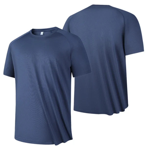 Quick-Dry Casual Men’s T-Shirt | Breathable & Lightweight Fitness Wear - Image 4