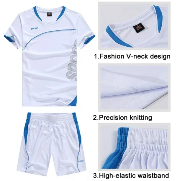 Men’s Running Set | Breathable & Quick-Dry Fitness Shirt & Shorts - Image 4