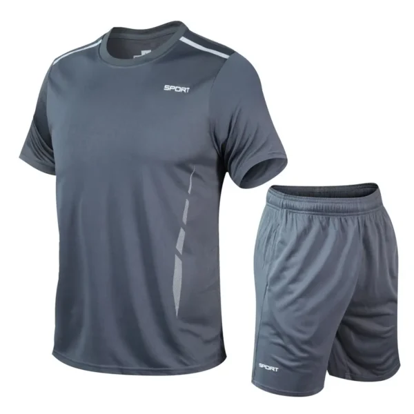 Quick-Dry Running Set | Breathable Fitness Shirt & Shorts for Men