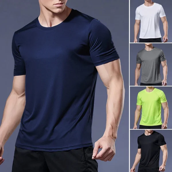 Quick-Dry Casual Men’s T-Shirt | Breathable & Lightweight Fitness Wear