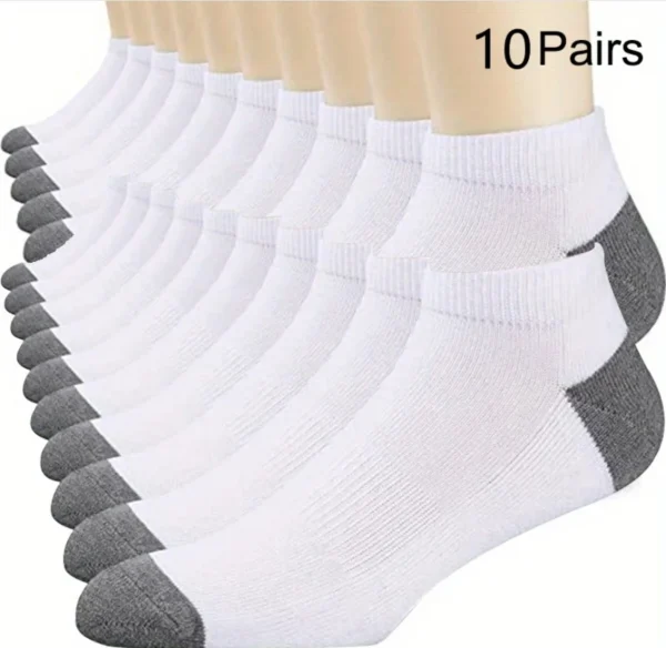 Cotton Crew Socks Set | 10 Pairs, 5 Pairs, or 3 Pairs | 100% Cotton - Image 11