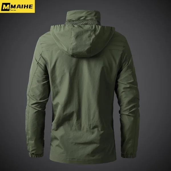 Tactical Waterproof Hooded Windbreaker | Men’s Military Jacket - Image 6