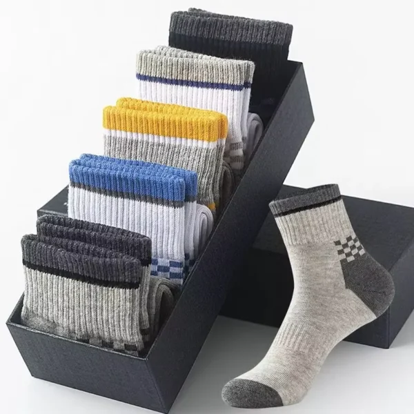 Cotton Crew Socks Set | 10 Pairs, 5 Pairs, or 3 Pairs | 100% Cotton - Image 2