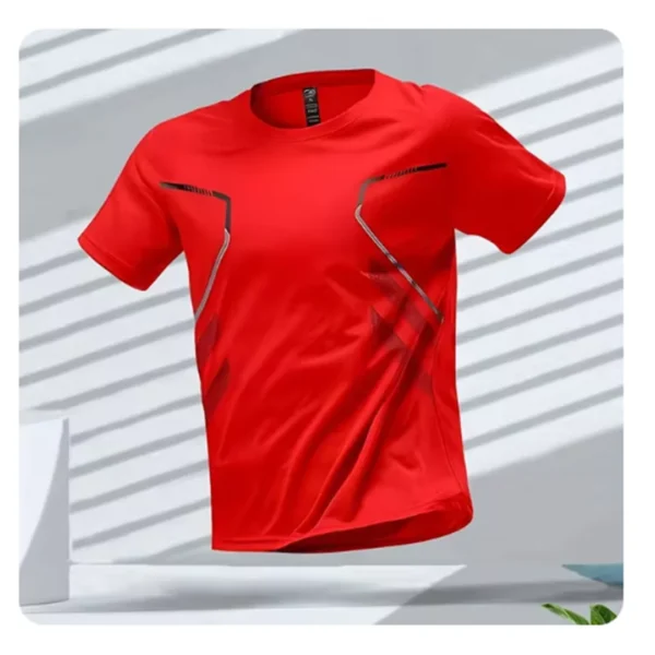 Quick-Dry Men’s Breathable T-Shirt | Lightweight, Moisture-Wicking, Round Neck - Image 5