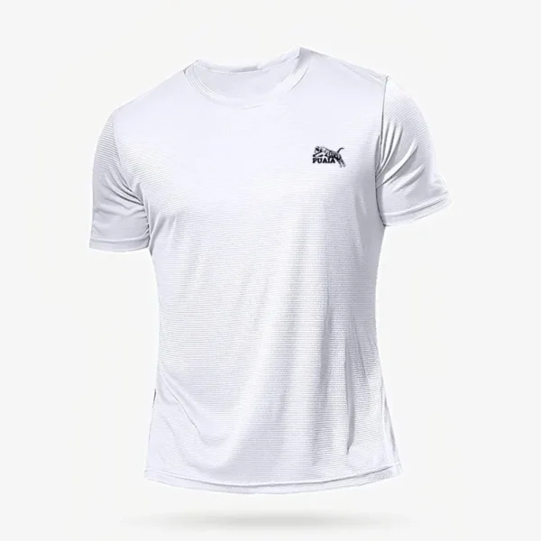 Breathable Summer Men’s T-Shirt | Polyester Round Neck Casual Wear - Image 2