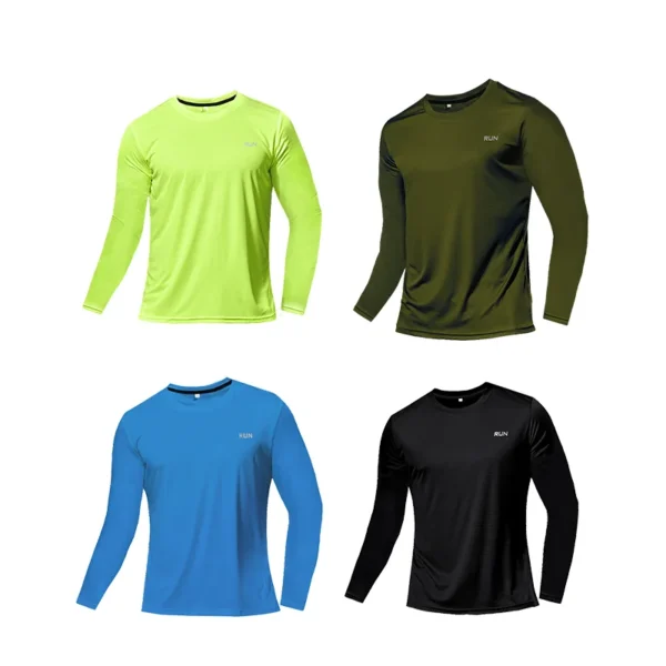 Breathable Quick-Dry Men’s Long-Sleeve Shirt | Autumn Running & Gym Wear