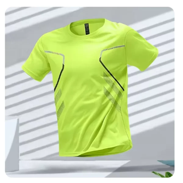 Quick-Dry Men’s Breathable T-Shirt | Lightweight, Moisture-Wicking, Round Neck - Image 4