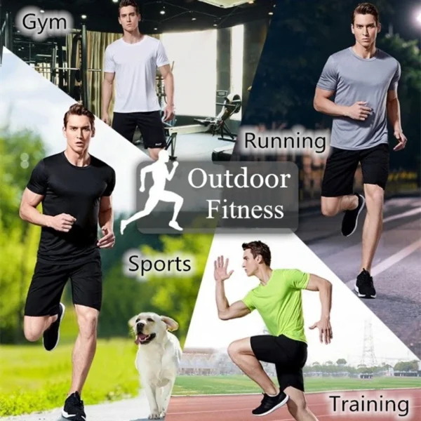 Quick-Dry Men’s T-Shirt | Moisture-Wicking, Breathable, Polyester, for Gym & Running - Image 6