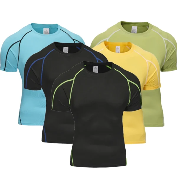 Athletic Compression Running Shirt | Men’s Summer Gym & Fitness Tee