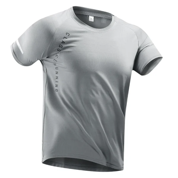 Reflective Ice Silk Men’s Running Shirt | Lightweight & Breathable Quick-Dry for Summer Fitness - Image 7