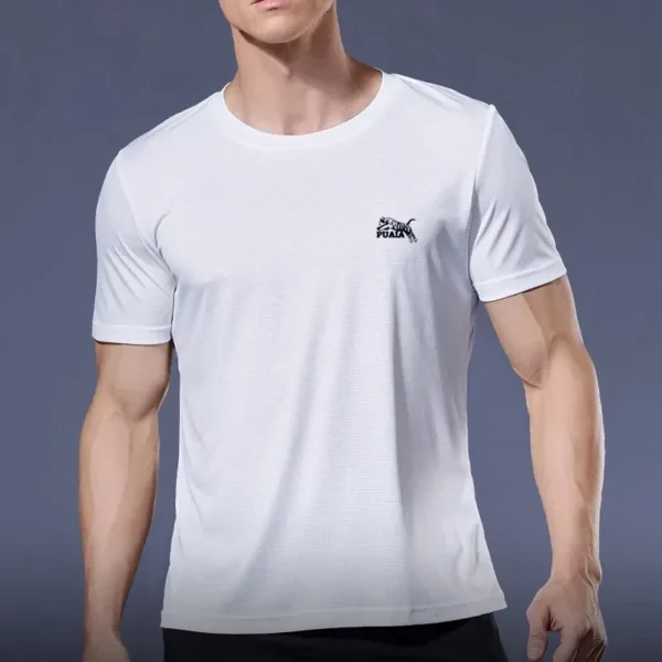 Breathable Summer Men’s T-Shirt | Polyester Round Neck Casual Wear - Image 4