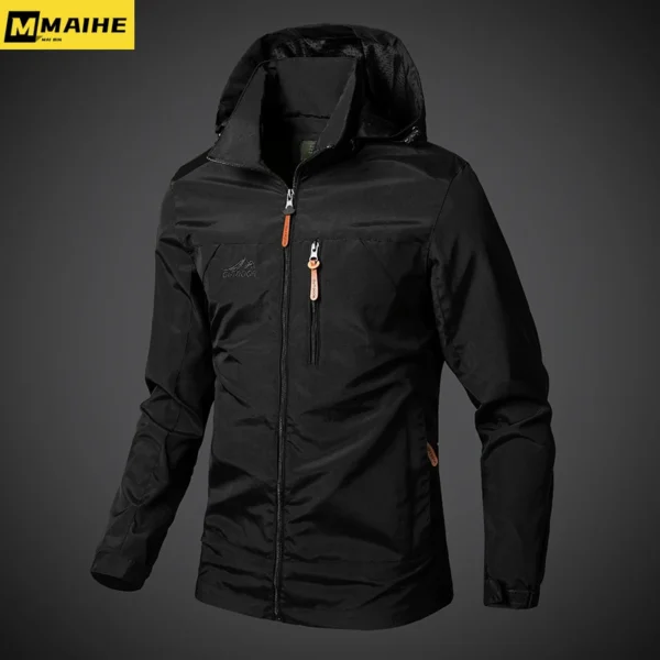 Tactical Waterproof Hooded Windbreaker | Men’s Military Jacket - Image 3