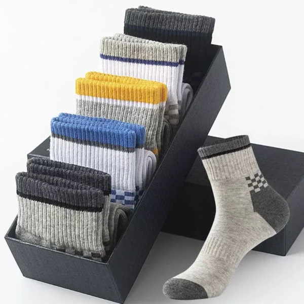 Cotton Crew Socks Set | 10 Pairs, 5 Pairs, or 3 Pairs | 100% Cotton - Image 23