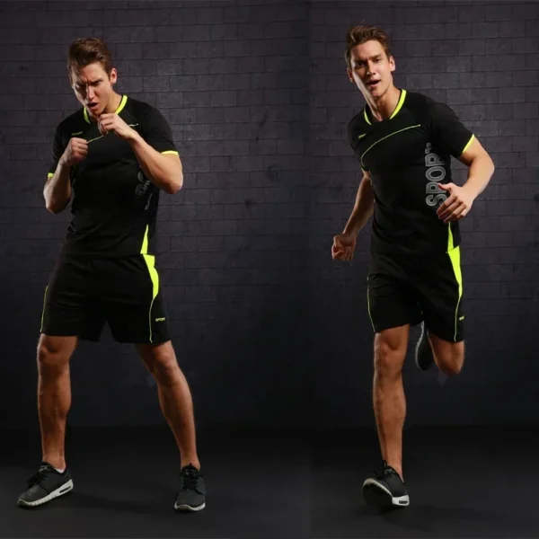 Men’s Running Set | Breathable & Quick-Dry Fitness Shirt & Shorts - Image 5